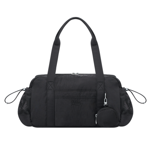 Glossy Pouch Duffle 運動手提肩背包 黑色