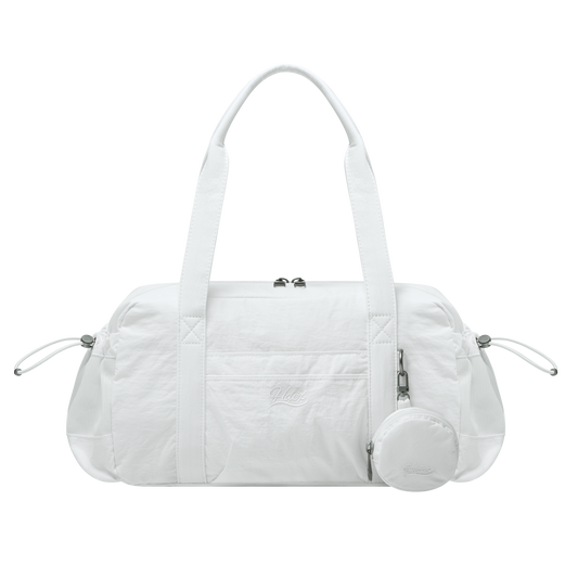 Glossy Pouch Duffle 運動手提肩背包 白色