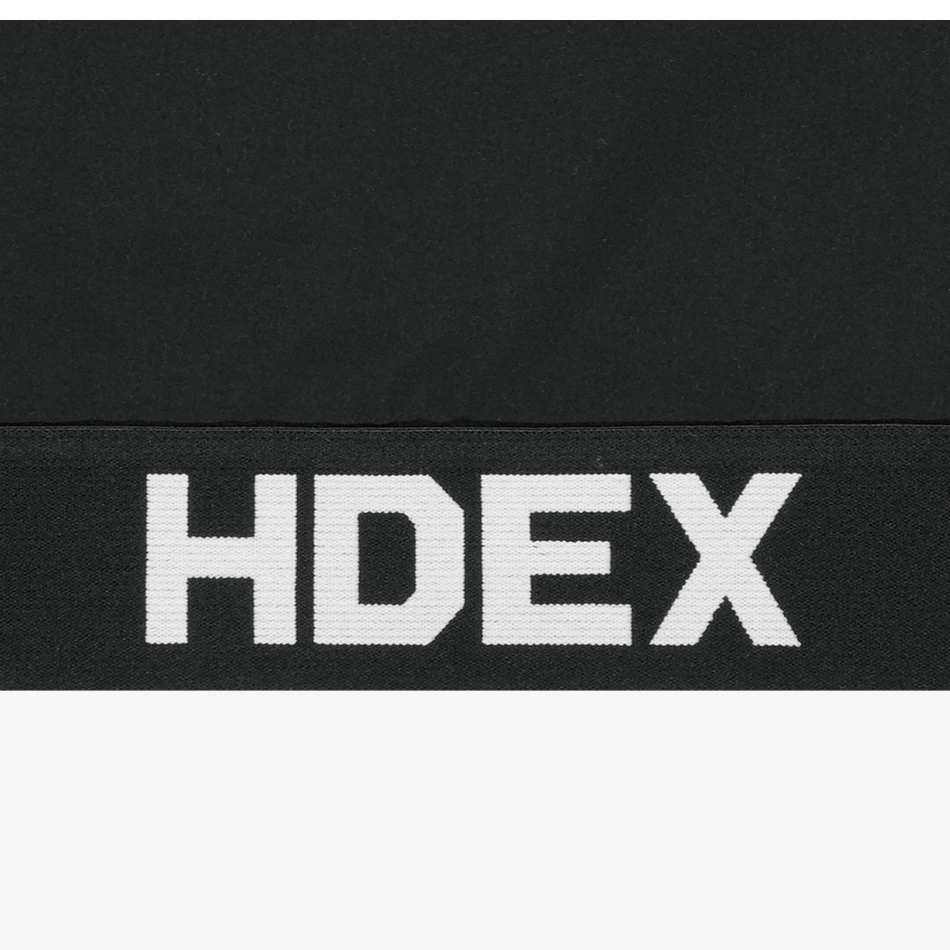 HDEX Pro 單肩短版運動長袖上衣 黑色