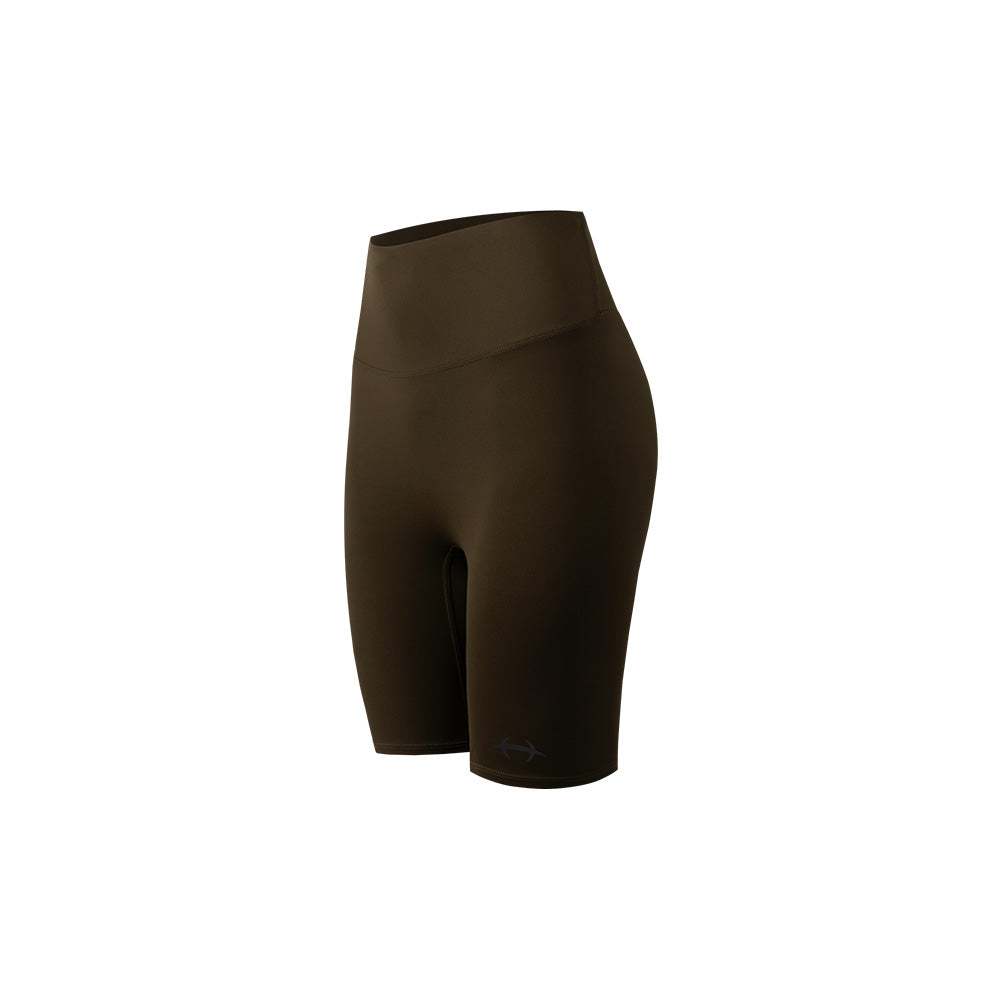 Womens Support 4分單車短褲 深棕色