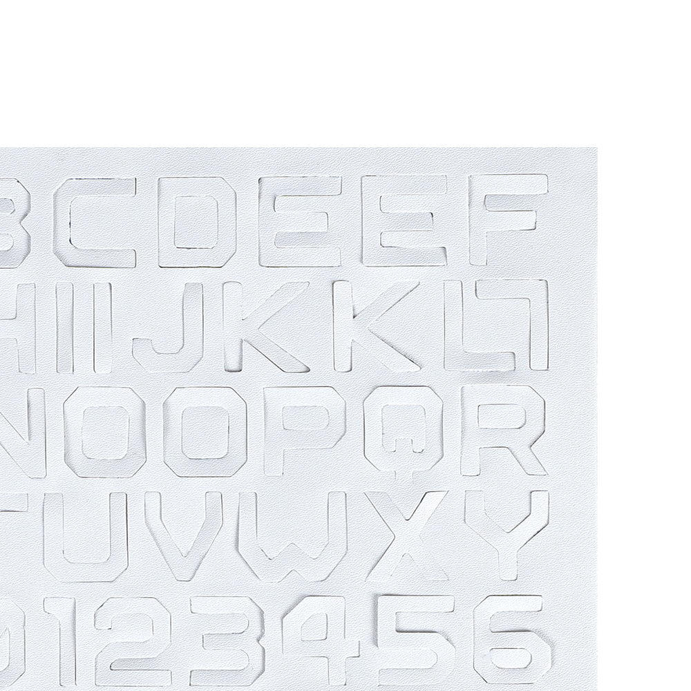 EZ Lettering 個性化布貼組 白色
