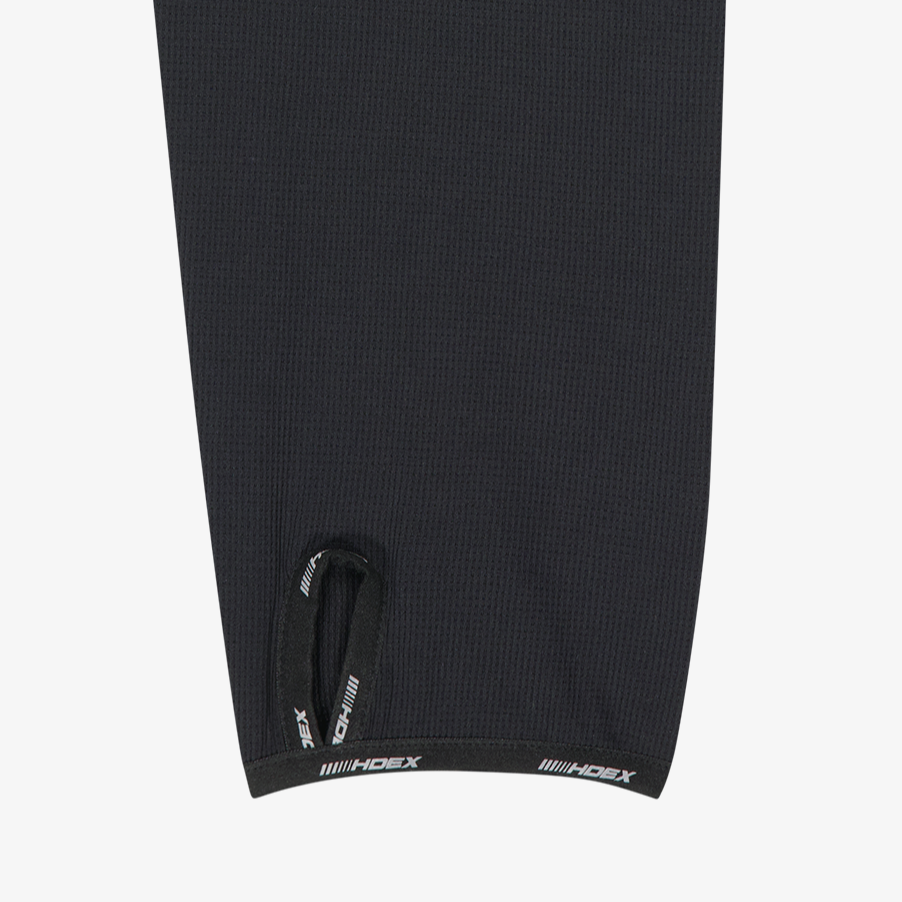 【新品早鳥優惠】Assist Waffle 機能性半開襟運動長袖上衣 黑色