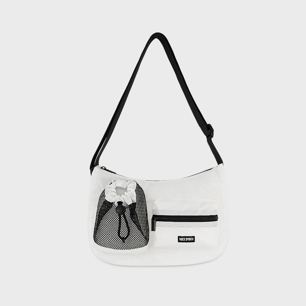 Nylon Rib Pocket 2WAY運動背包 白色