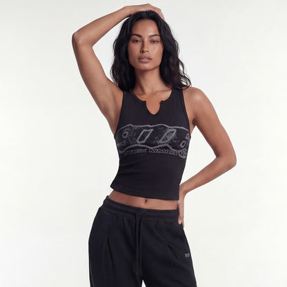 【新品早鳥優惠】Clear 916 羅紋短版背心 黑色