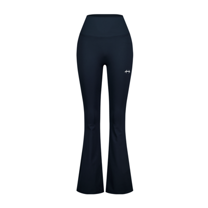 【新品預購】Womens Support 喇叭修身運動褲 深藍色