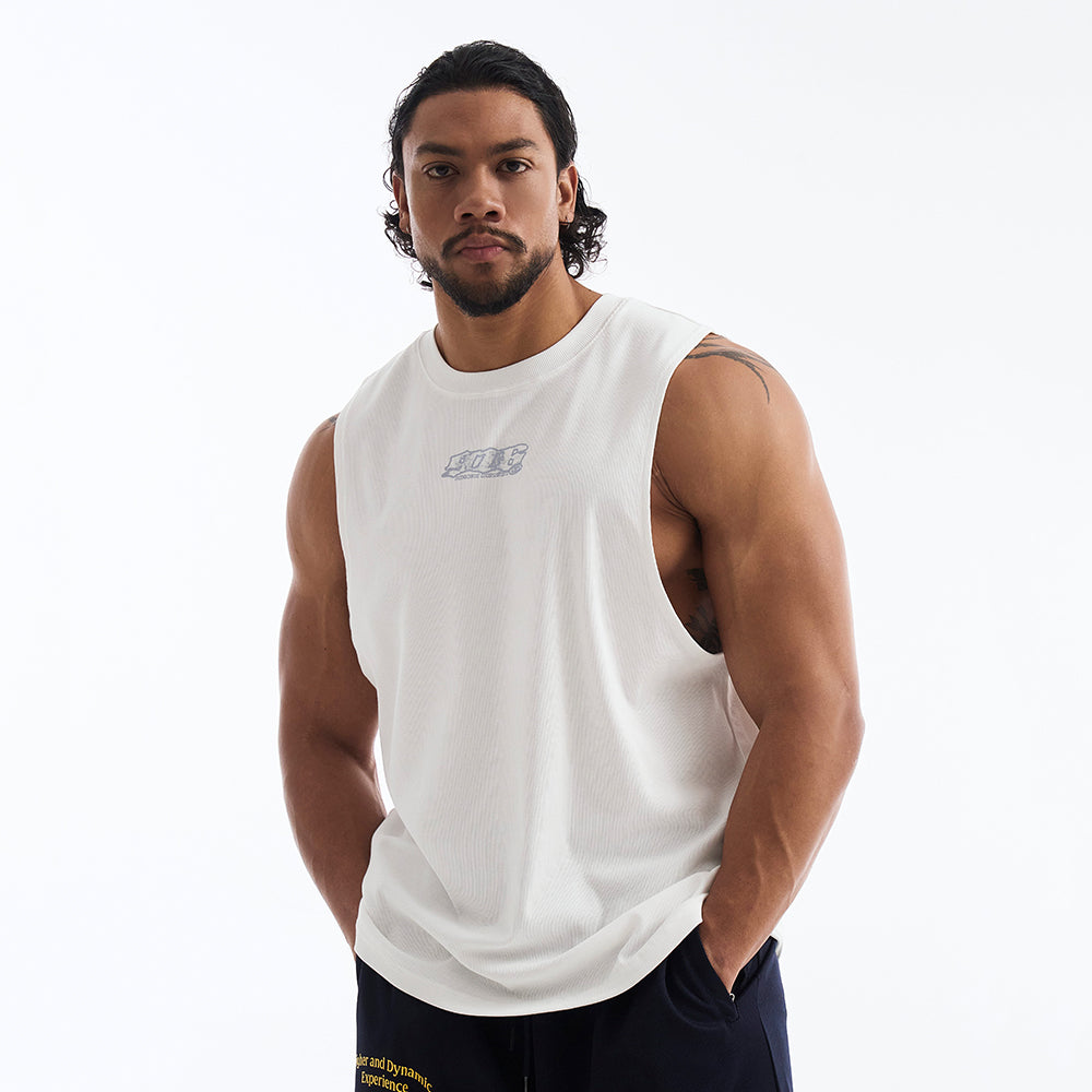 【新品早鳥優惠】Clear 916 背部印花運動背心 白色