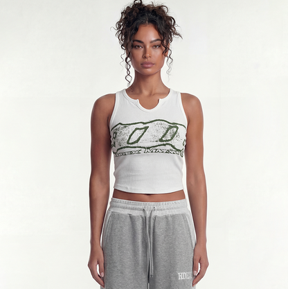 【新品早鳥優惠】Clear 916 羅紋短版背心 白色