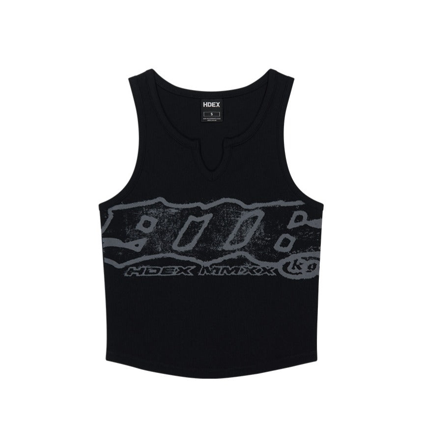 【新品早鳥優惠】Clear 916 羅紋短版背心 黑色