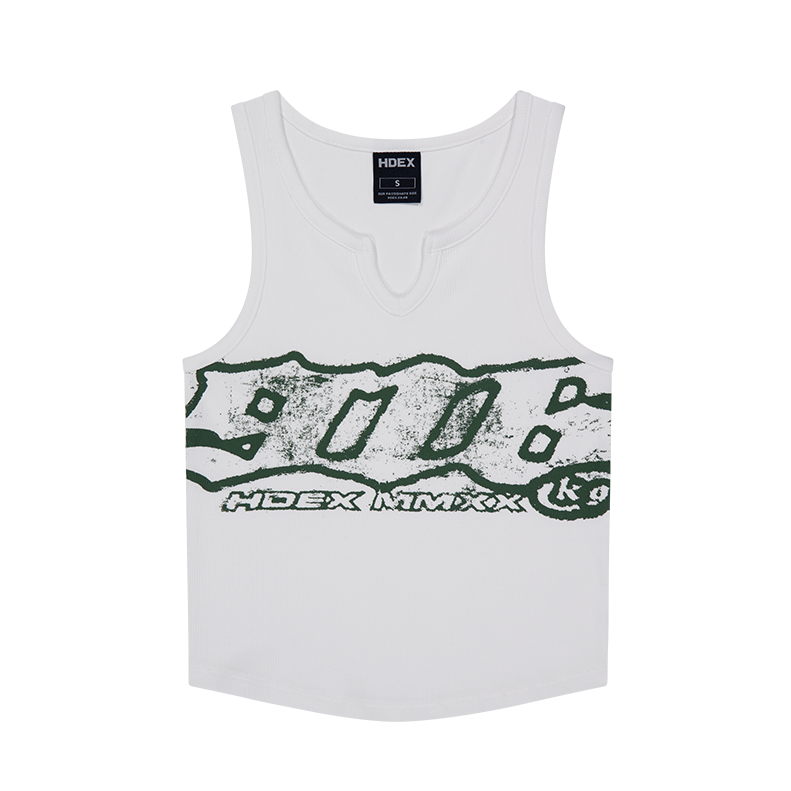 【新品早鳥優惠】Clear 916 羅紋短版背心 白色