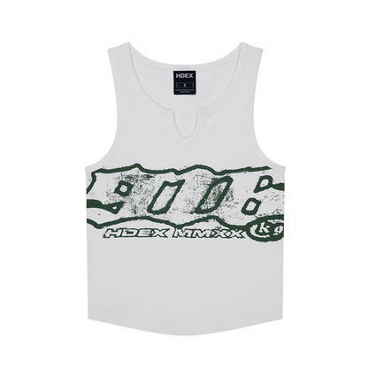 【新品早鳥優惠】Clear 916 羅紋短版背心 白色