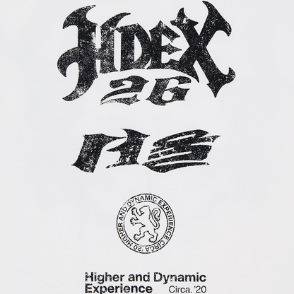 CITY 26 背部老虎印花休閒短袖上衣 白色