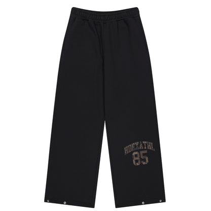 【早鳥優惠】Athletic 85 寬鬆運動長褲 黑色(男女同款)