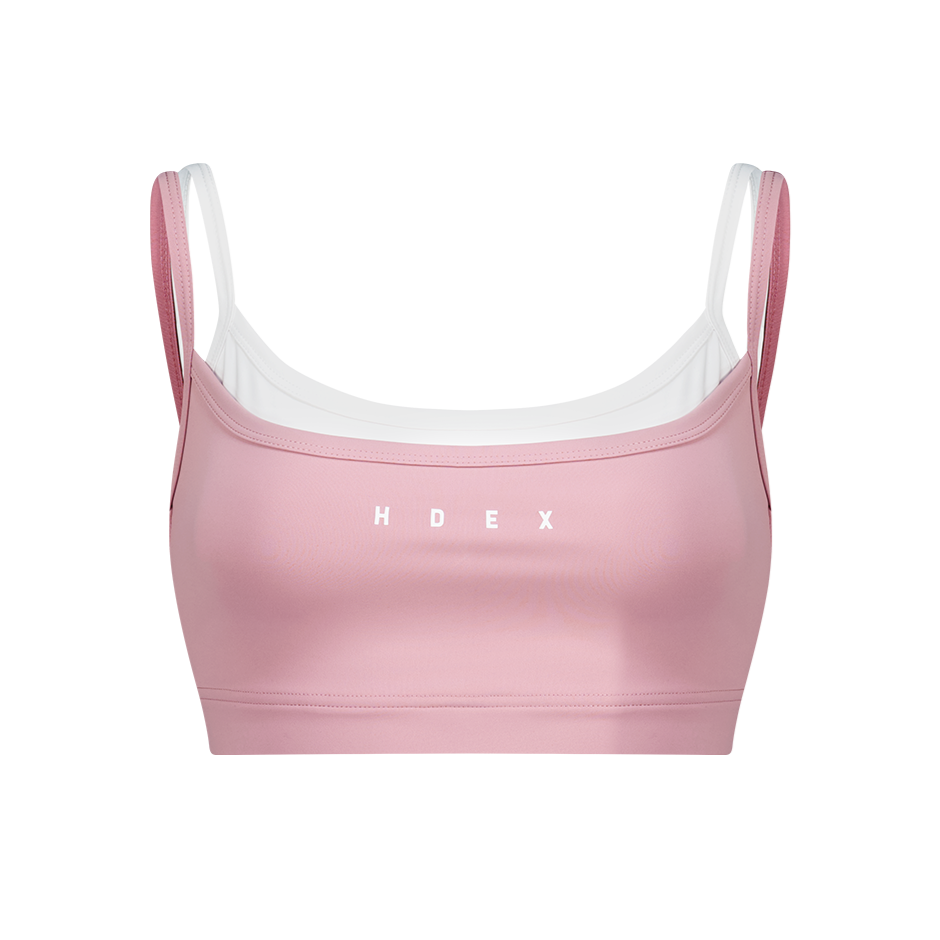 【新品早鳥優惠】Light Support 假兩件運動背心 粉色