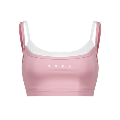 【新品早鳥優惠】Light Support 假兩件運動背心 粉色