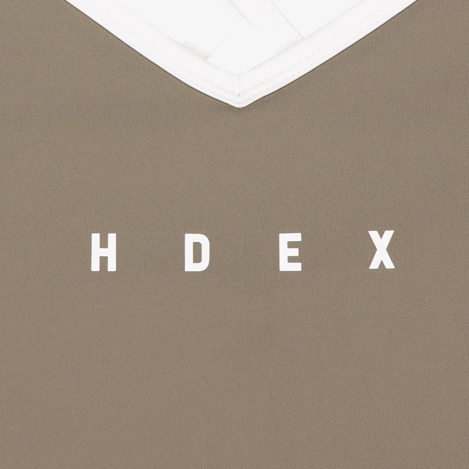 【新品早鳥優惠】Light Support Daily 美背交叉撞色運動背心 奶茶色