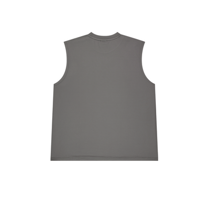 Main Small Logo Overfit 圓領運動背心 深灰色