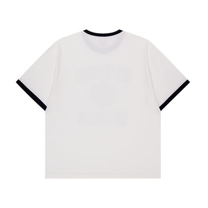 【新品早鳥優惠】LVS Club 美式復古純棉短袖上衣 白色