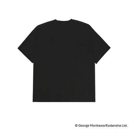 HDEX x 第一神拳 復古休閒短袖上衣 水洗深灰色