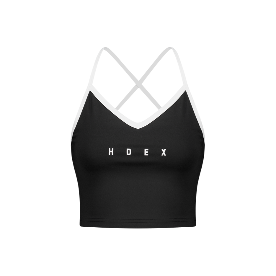 【新品早鳥優惠】Light Support Daily 美背交叉撞色運動背心 黑色