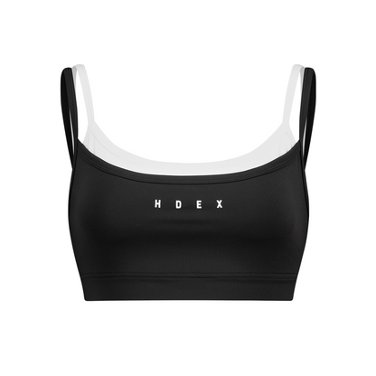 【新品早鳥優惠】Light Support 假兩件運動背心 黑色