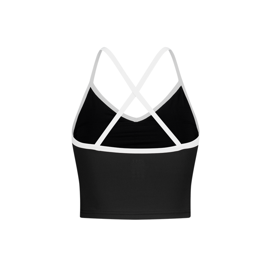 【新品早鳥優惠】Light Support Daily 美背交叉撞色運動背心 黑色