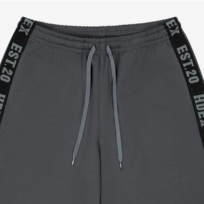 【新品預購】Tape Mesh 透氣網眼運動寬褲 鐵灰色