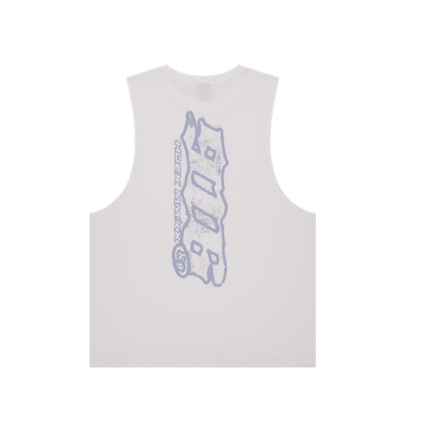 【新品早鳥優惠】Clear 916 背部印花運動背心 白色