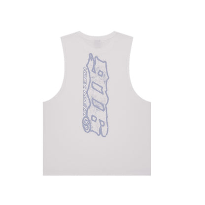 【新品早鳥優惠】Clear 916 背部印花運動背心 白色