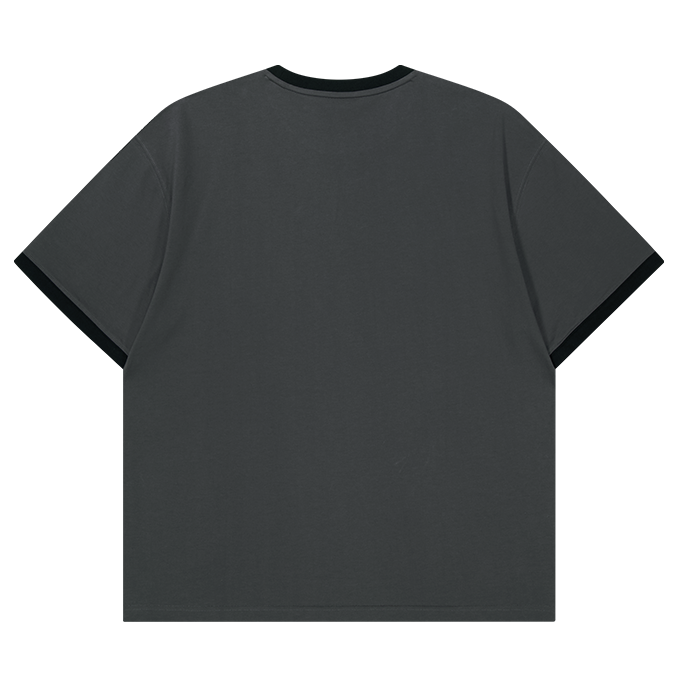 【新品早鳥優惠】LVS Club 美式復古純棉短袖上衣 鐵灰色