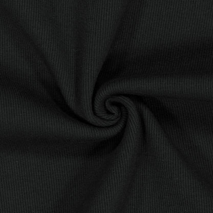 【新品預購】Essential Ribbed 貼身圓領羅紋背心 黑色