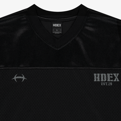 【新品預購】Core Rugby Overfit 美式透氣網眼運動上衣 黑色