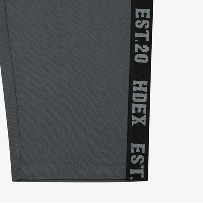 【新品預購】Tape Mesh 透氣網眼運動寬褲 鐵灰色