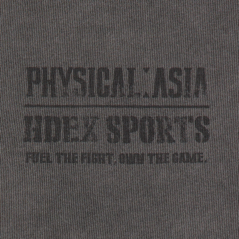 《體能之巔：亞洲大挑戰》水洗復古純棉短袖上衣 炭灰色