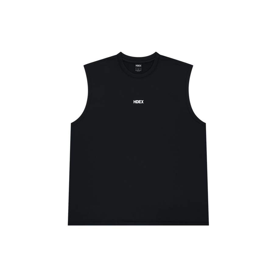【新品預購】Main Small Logo Overfit 圓領運動背心 黑色