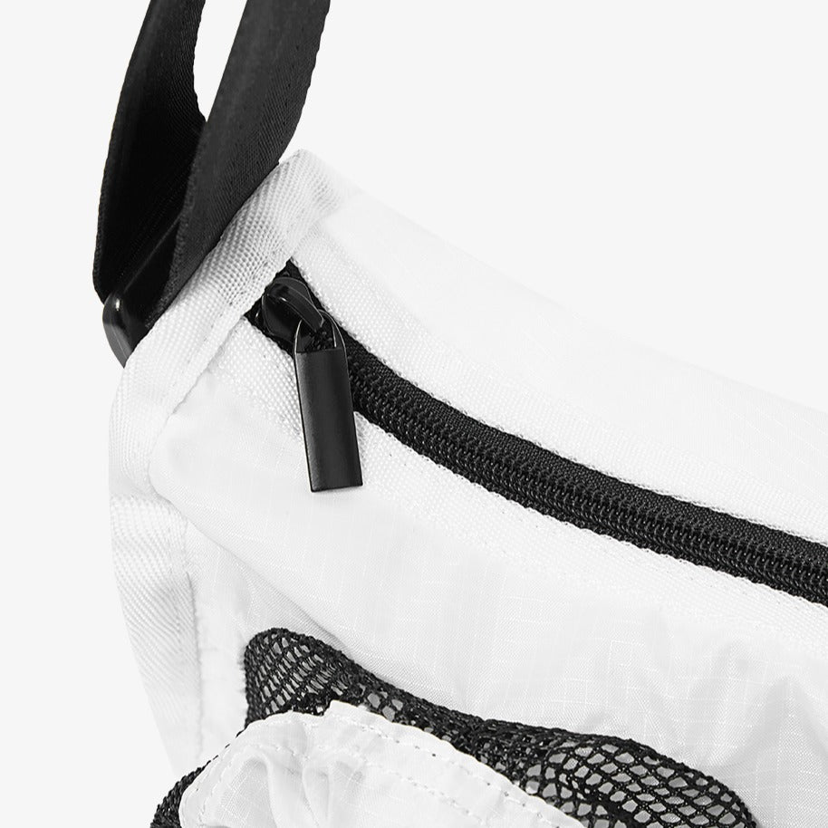 Nylon Rib Pocket 2WAY運動背包 白色