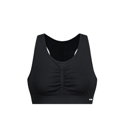 【新品預購】Jacquard Shirring 美背運動背心 黑色