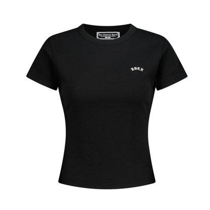 【新品預購】Essential Ribbed Relaxed Fit 運動上衣 黑色