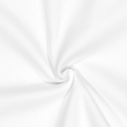 【新品預購】Essential Ribbed 修身削肩背心 白色