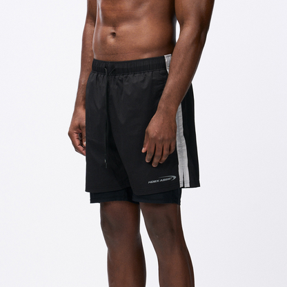 【新品早鳥優惠】Assist Active Running 滾邊運動短褲 黑色