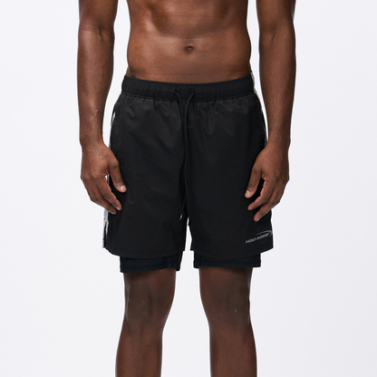 【新品早鳥優惠】Assist Active Running 滾邊運動短褲 黑色