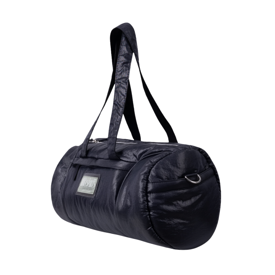 Glossy Nylon Duffle 亮面兩用手提肩背包 深藍色