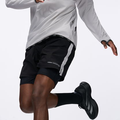 【新品早鳥優惠】Assist Active Running 滾邊運動短褲 黑色