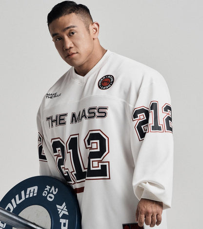 【秋冬新品預購】THE MASS 212 GIANT FIT 美式長袖上衣 白色