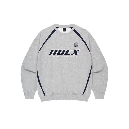 【早鳥優惠】Origin Color Block 滾邊撞色長袖上衣 麻花灰