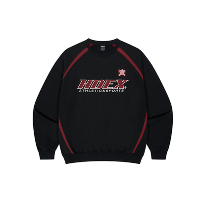 【早鳥優惠】Origin Color Block 滾邊撞色長袖上衣 黑色