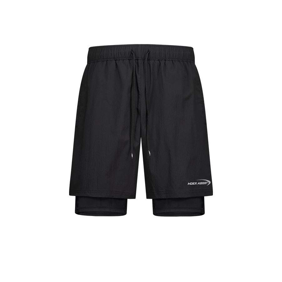 【新品早鳥優惠】Assist Active Running 滾邊運動短褲 黑色