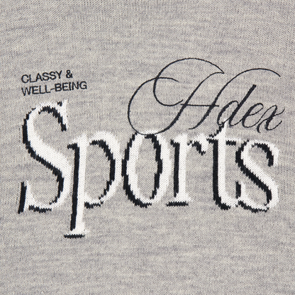 【早鳥優惠】Womens 滾邊休閒寬鬆混羊毛針織上衣 麻花灰