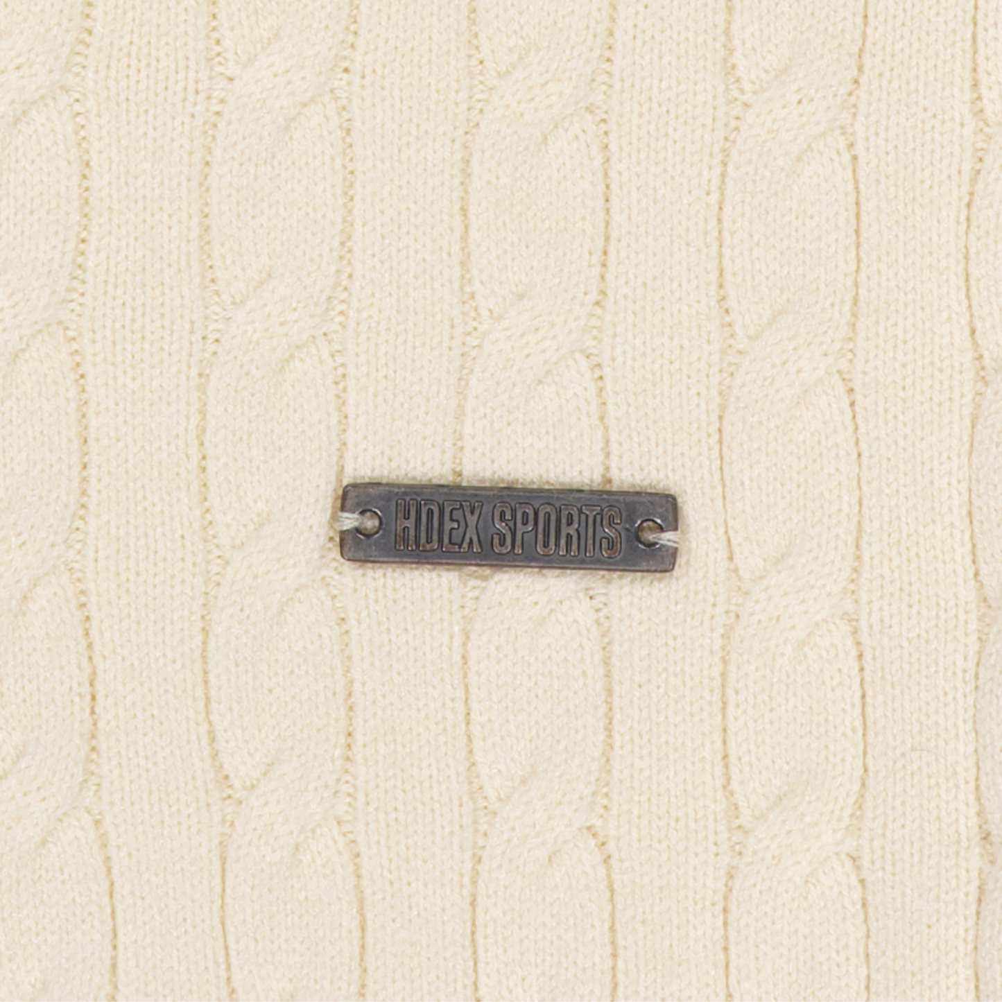 【早鳥優惠】Womens Cable 麻花針織短版連帽外套 象牙白