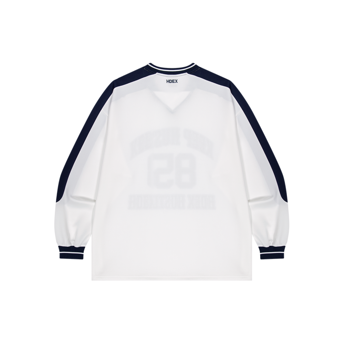 【早鳥優惠】Color Block Jersey 滾邊運動長袖上衣 白色(男女同款)