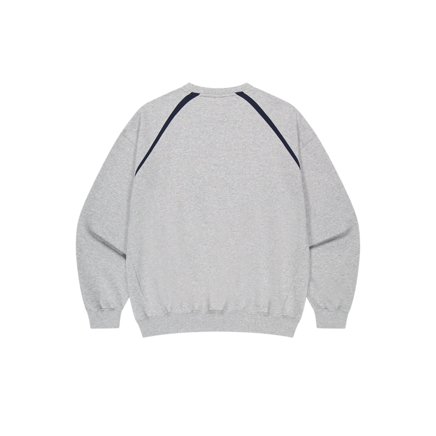 【早鳥優惠】Origin Color Block 滾邊撞色長袖上衣 麻花灰